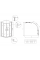 Душова кабіна без піддону Koer SR SC04-90x90x195-TR-01 прозоре скло Easy Clean 5мм, хром (KR5360)