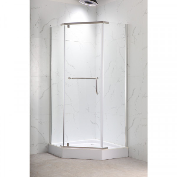 Душова кабіна з низьким піддоном Mixxus LINES SCT01-90x90x198-TR CHROME прозоре скло 6мм NEW (в 2 ящ) (MI8370)
