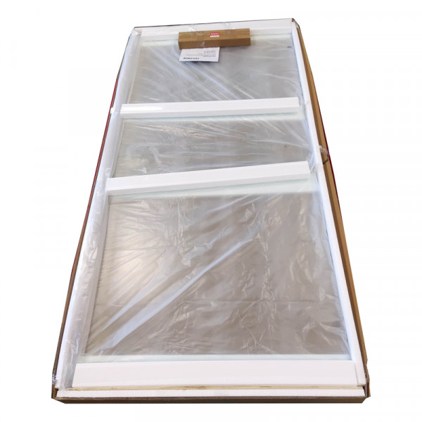 Бічна стінка до кабіни KOER SR SW04-90x200-TR-07 прозоре скло EASY CLEAN 10мм графіт (KR5391)