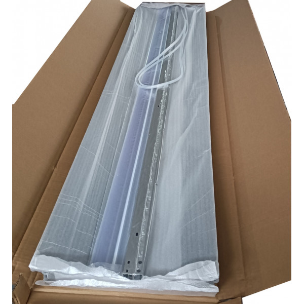 Душова кабіна з низьким піддоном Mixxus PLAIN SCT02-90x90x195-GR SATIN сіре тоноване скло 4мм (MI6898)