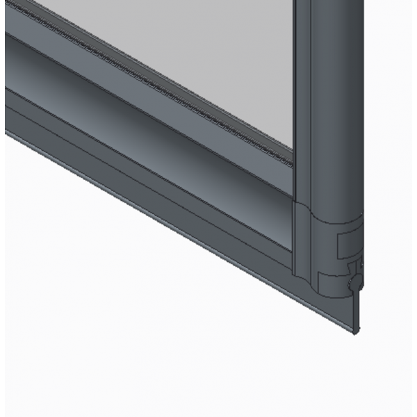 Шторки скляні на ванну складні Koer SR BS07-80x140-TR-01 прозоре скло Easy Clean 4мм, хром (KR5948)