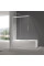 Шторки скляні на ванну розсувні Koer SR BS06-120x150-TR-01 прозоре скло Easy Clean 6мм, хром (KR5945)