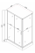 Душова кабіна з низьким піддоном Mixxus HARD SCT01-120x80x198-TR CHROME прозоре скло 5мм (MI6910)