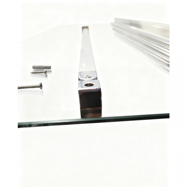 Шторки скляні на ванну розсувні Koer SR BS06-120x150-TR-01 прозоре скло Easy Clean 6мм, хром (KR5945)