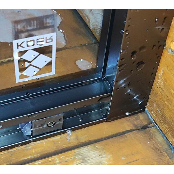 Душова кабіна без піддону Koer SR SC10-90x90x195-TR-07 прозоре скло Easy Clean 6мм, графіт (KR5944)