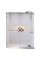 Двері в нішу Koer SR SD06-140x220-TR-01 прозоре скло Easy Clean 8мм, хром (KR5368)