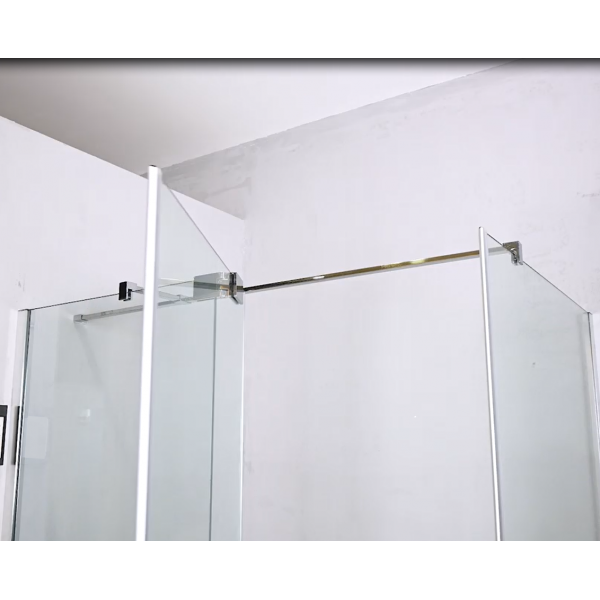 Душова кабіна без піддону Koer SR SC02-100x80x200-TR-01 прозоре скло Easy Clean 8мм, хром (KR5355)
