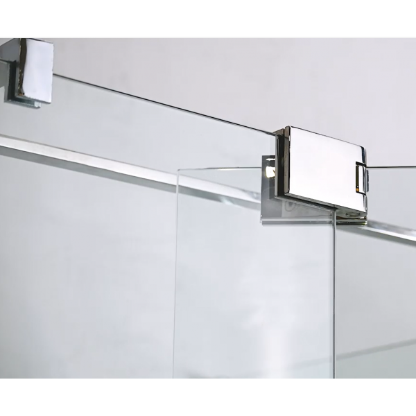 Душова кабіна без піддону Koer SR SC02-100x80x200-TR-01 прозоре скло Easy Clean 8мм, хром (KR5355)