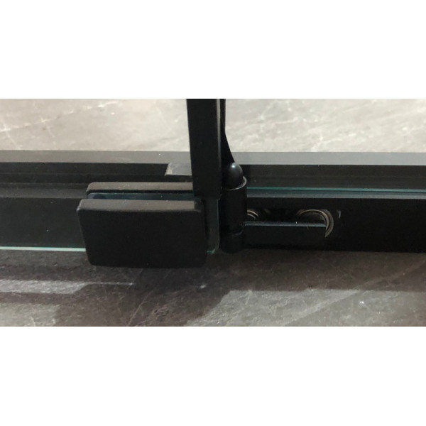 Душова кабіна без піддону Mixxus Premium Quadro SC01-120x80x195-TR Black прозоре скло 6мм (MI8293)