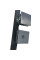 Двері в нішу Koer SR SD06-140x220-TR-07 прозоре скло Easy Clean 8мм, графіт (KR5369)