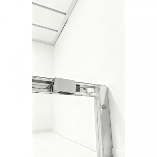 Душова кабіна без піддону Koer SR SC10-90x90x195-TR-01 прозоре скло Easy Clean 6мм, хром (KR5942)