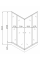 Душова кабіна з низьким піддоном Mixxus CUBIC SCT01-100x100x195-FB CHROME матове скло 4мм (MI6904)