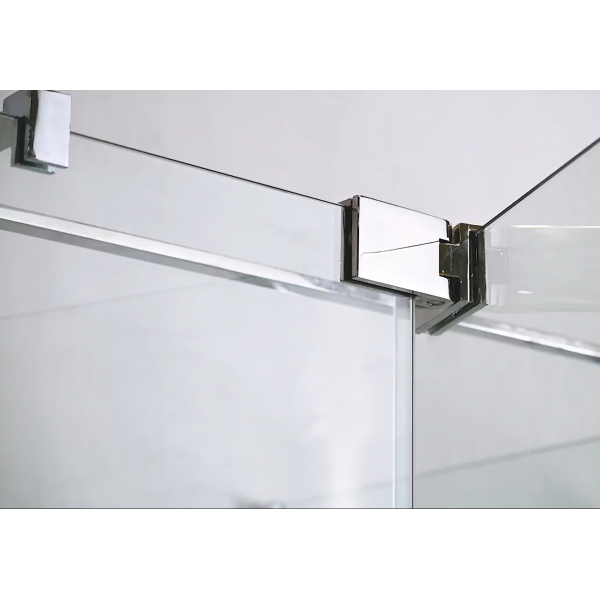 Душова кабіна без піддону Koer SR SC02-100x80x200-TR-01 прозоре скло Easy Clean 8мм, хром (KR5355)