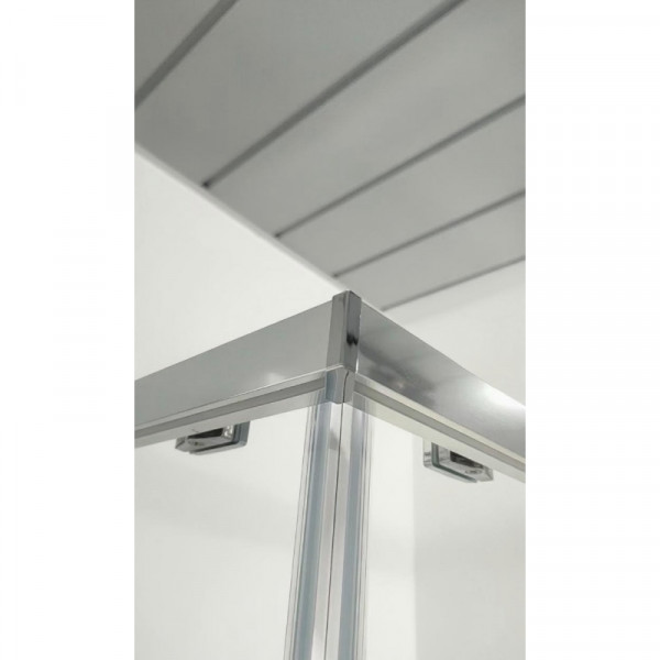 Душова кабіна без піддону Koer SR SC10-90x90x195-TR-01 прозоре скло Easy Clean 6мм, хром (KR5942)