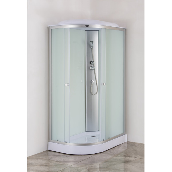 Бокс душовий без гідромасажу Mixxus WAVE SB02-120x80x215-R-FB SATIN з низьким піддоном (MI6893)