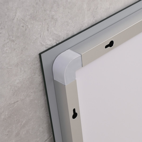 Дзеркало MIXXUS WARM MR02-100x70 з LED Touch, Anti-fog, димером, рег. яскравості, годинником (MI6002)