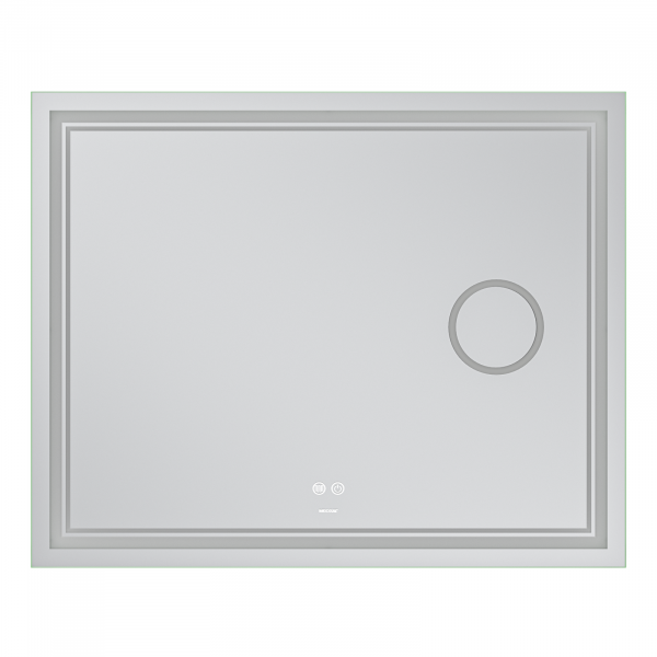 Дзеркало Mixxus Premium QUADRO MR20-100x80 з Led Touch, Anti-fog, димером, регулятором яскравості, лінзою (MP6623)