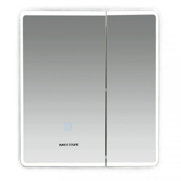 Дзеркальна шафка Mixxus Premium Olivary CM01-60x70x13 з LED Touch, димером, регулятором яскравості (MI8294)
