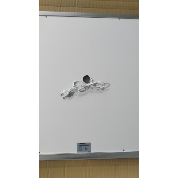 Дзеркало MIXXUS FLAT MR04-100x80 з LED Touch, Anti-fog, димером, рег. яскравості, годинником (MI6927)