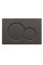 Панель змиву Koer KT-0601-05 240x160x10mm пластикова, кнопка кругла (колір чорний матовий) (KR5176)