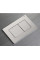 Панель змиву KOER KT-0602-02 240x160x10mm з нержавіючої сталі, кнопка квадратна SUS304 (KR5179)