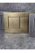 Панель змиву KOER KT-0612-12 240x160x10mm з нержавіючої сталі, кнопка квадратна (колір матове золото) (KR6121)
