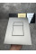 Панель змиву Koer KT-0607-07 157x198x10mm пластикова, кнопка квадратна (колір графіт) (KR5345)