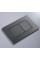 Панель змиву Koer KT-0602-07 240x160x10mm пластикова, кнопка квадратна (колір графіт) (KR5183)