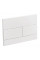Панель змиву Koer KT-0603-03 240x160x10mm пластикова, кнопка лінійна (колір білий) (KR5318)