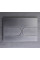 Панель змиву Koer KT-0604-07 240x160x10mm пластикова, кнопка закруглена (колір графіт) (KR5325)