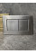 Панель змиву KOER KT-0612-07 240x160x10mm з нержавіючої сталі, кнопка квадратна (колір графіт) (KR6122)
