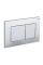 Панель змиву KOER KT-0602-01 240x160x10mm пластикова, кнопка квадратна (колір хром) (KR5178)
