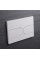 Панель змиву Koer KT-0604-03 240x160x10mm пластикова, кнопка закруглена (колір білий) (KR5322)