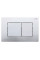 Панель змиву KOER KT-0602-01 240x160x10mm пластикова, кнопка квадратна (колір хром) (KR5178)