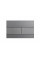 Панель змиву Koer KT-0603-07 240x160x10mm пластикова, кнопка лінійна (колір графіт) (KR5321)
