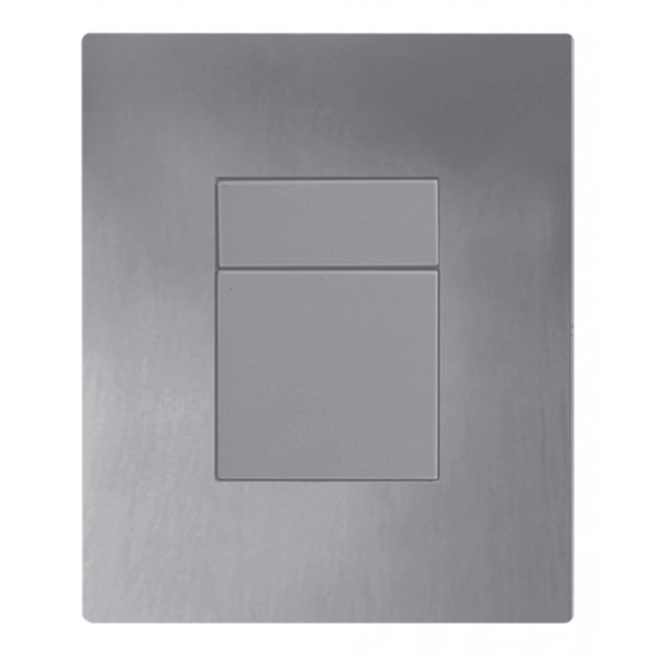 Панель змиву Koer KT-0607-07 157x198x10mm пластикова, кнопка квадратна (колір графіт) (KR5345)