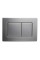 Панель змиву Koer KT-0612-07 240x160x10mm з нержавіючої сталі, кнопка квадр. (колір графіт) (KR6122)