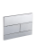 Панель змиву Koer KT-0603-01 240x160x10mm пластикова, кнопка лінійна (колір хром) (KR5319)
