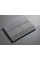 Панель змиву Koer KT-0603-07 240x160x10mm пластикова, кнопка лінійна (колір графіт) (KR5321)