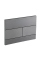 Панель змиву Koer KT-0603-07 240x160x10mm пластикова, кнопка лінійна (колір графіт) (KR5321)