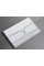 Панель змиву Koer KT-0604-01 240x160x10mm пластикова, кнопка закруглена (колір хром) (KR5323)