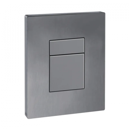 Панель змиву Koer KT-0607-07 157x198x10mm пластикова, кнопка квадратна (колір графіт) (KR5345)