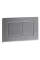 Панель змиву Koer KT-0612-07 240x160x10mm з нержавіючої сталі, кнопка квадр. (колір графіт) (KR6122)