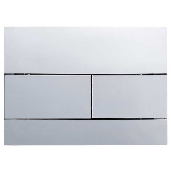 Панель змиву Koer KT-0603-01 240x160x10mm пластикова, кнопка лінійна (колір хром) (KR5319)