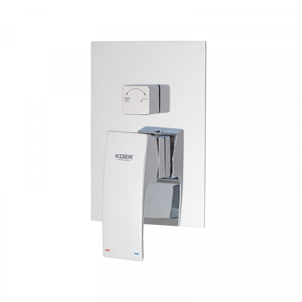 Вбудована душова система із змішувачем Koer KB-66007-01 (Колір хром) (KR3464)