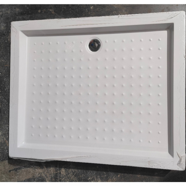 Душовий піддон з сифоном прямокутний Mixxus HARD ST01-100x80x13 NEW діаметр зливу 52 мм (MI8430)