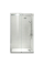 Двері в нішу Koer SR SD01-120x200-TR-01 прозоре скло Easy Clean 8мм, хром (KR5376)