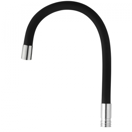 Силиконовый излив для смесителя Mixxus SPO-06.SUS Refl.Black (MI6066)