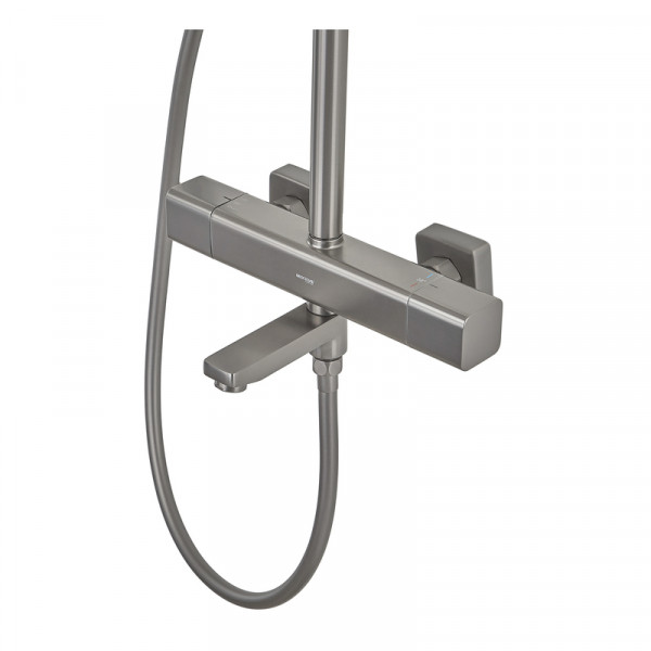 Душова колона Mixxus Premium VIRGO 009-J GRAPHITE з термостатичним змішувачем,3 функції (MI6647)
