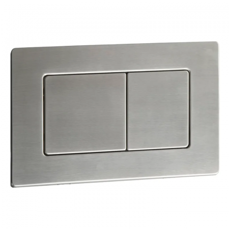 Панель смыва Koer KT-0612-02 240x160x10mm из нержавеющей стали, кнопка квадратная SUS304 (KR6120)